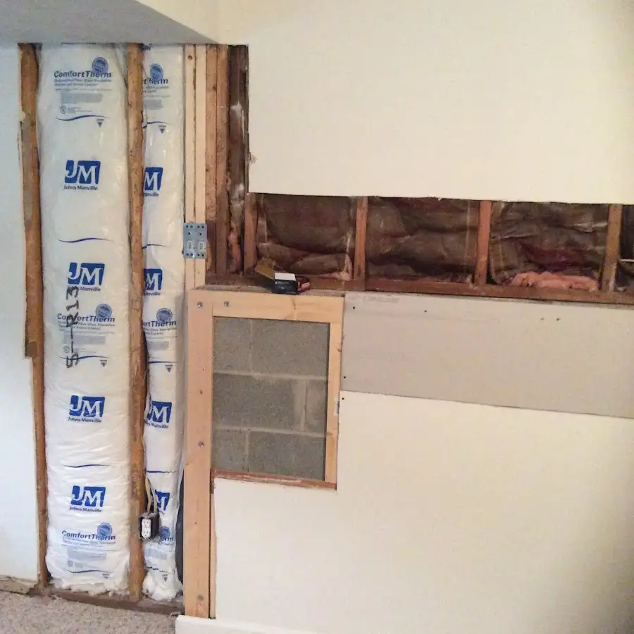 Wall insulation replacement during Structural Drying in Dayton